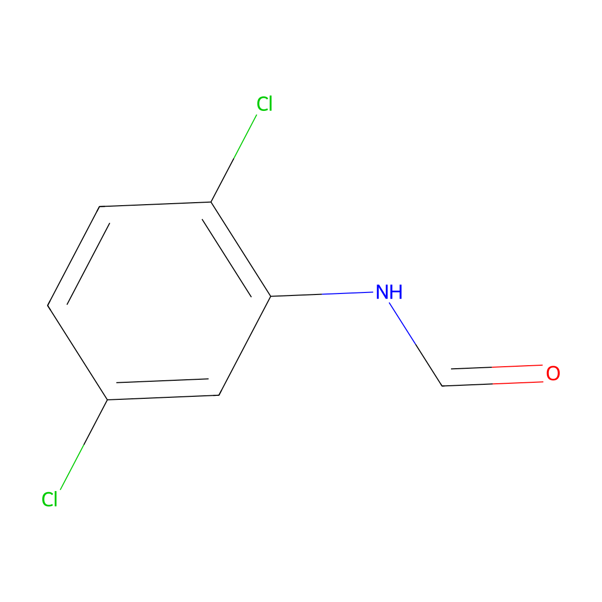Formamide, N-(2,5-dichlorophenyl)- molecular structure, CAS 6639-55-0