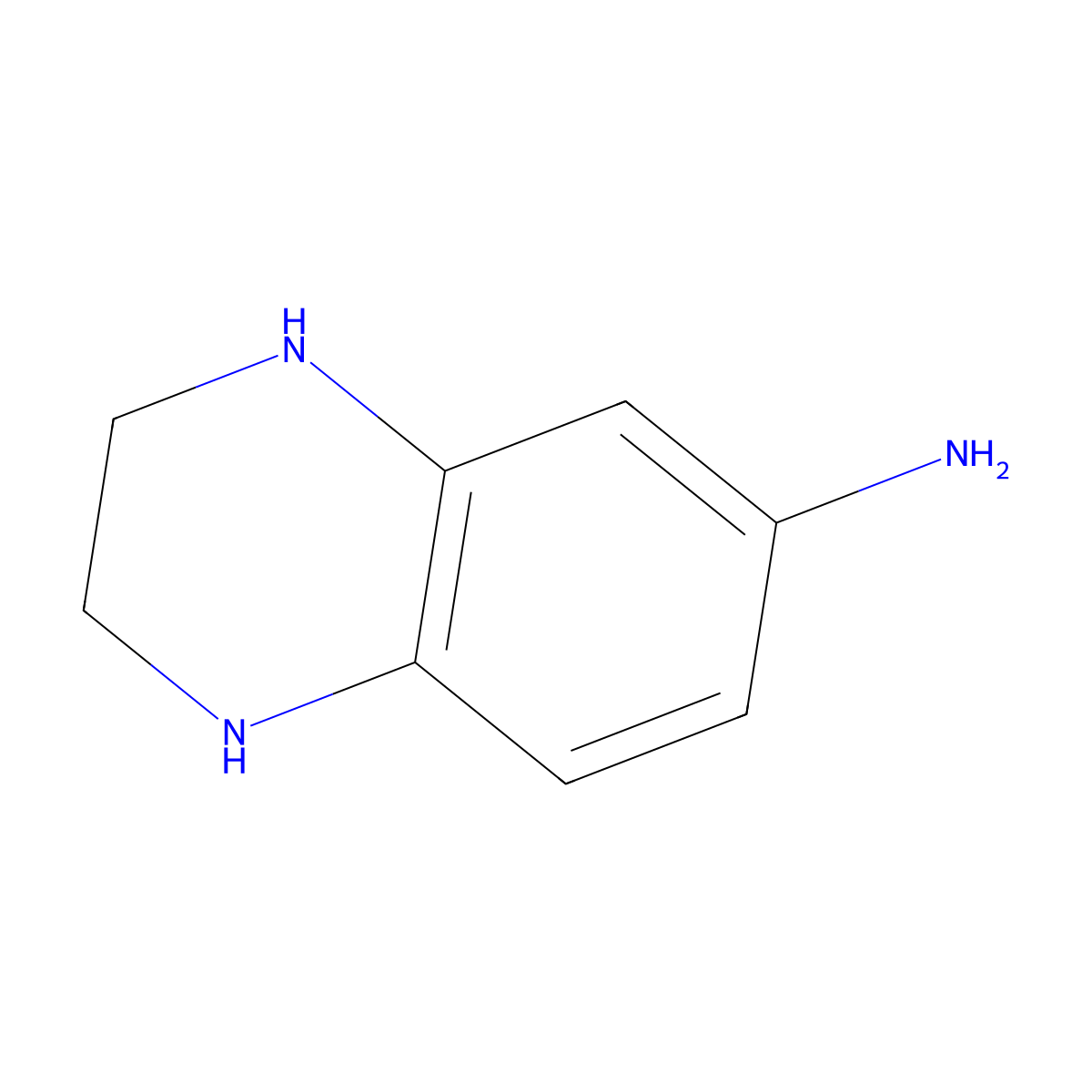 1,2,3,4-Tetrahydroquinoxalin-6-amine molecular structure, CAS 6639-91-4