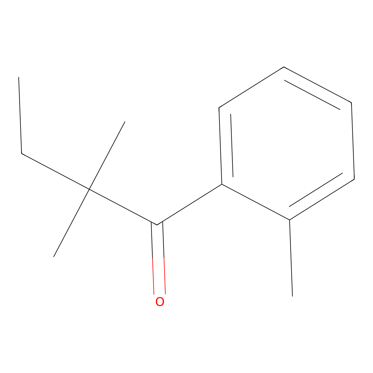 2',2,2-Trimethylbutyrophenone molecular structure, CAS 66390-57-6