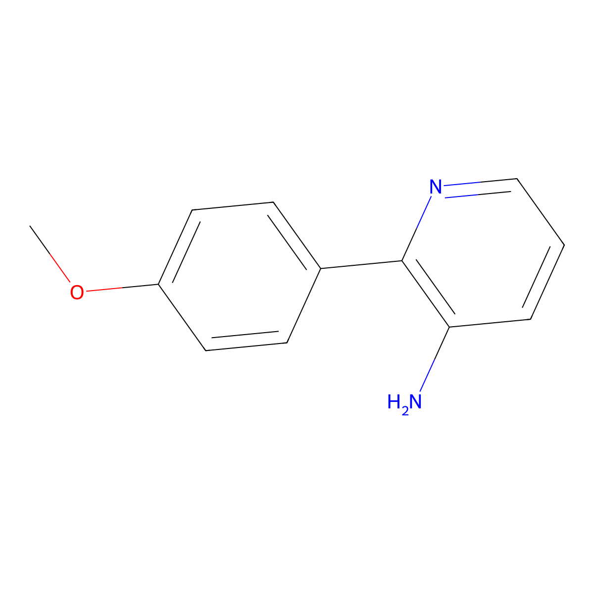 2-(4-Methoxyphenyl)-3-pyridinamine molecular structure, CAS 663918-44-3