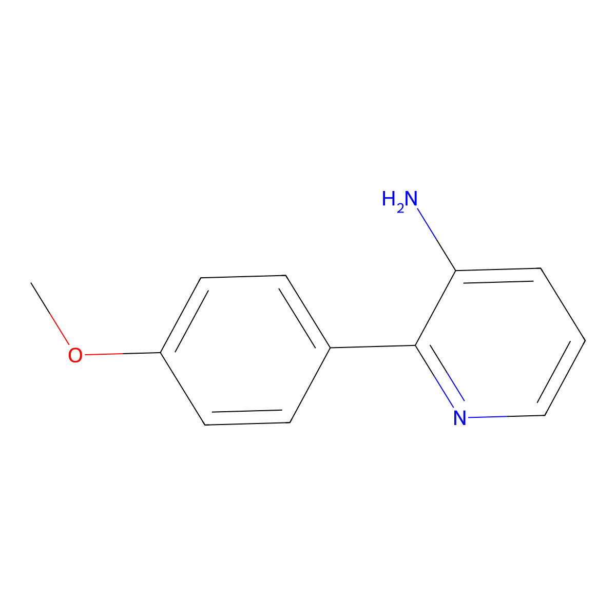 2-(4-Methoxyphenyl)-3-pyridinamine molecular structure, CAS 663918-44-3