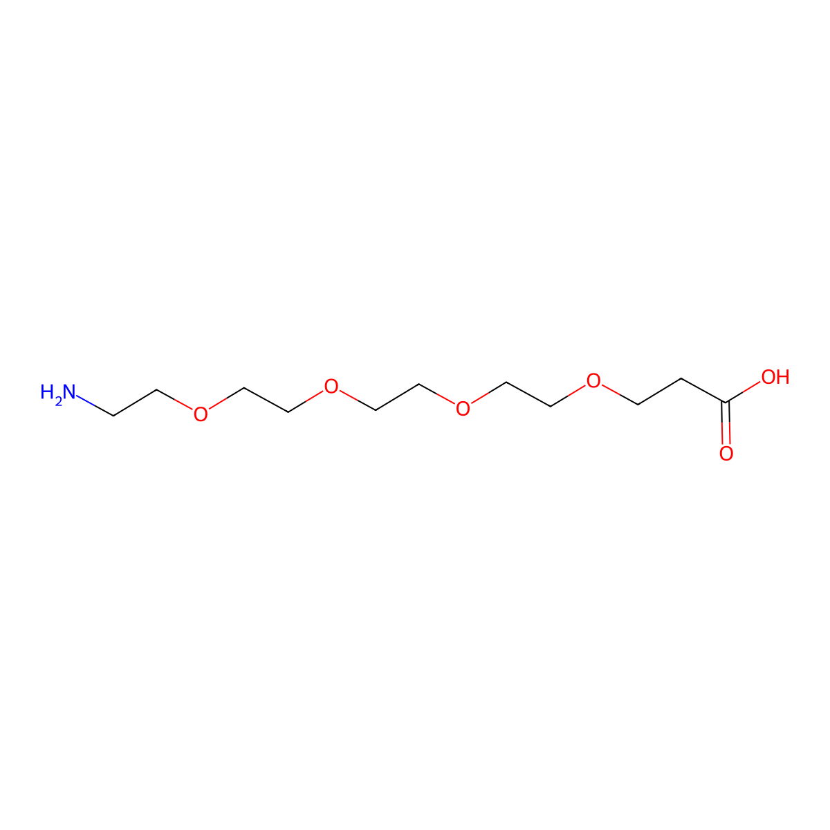 Amino-PEG4-acid molecular structure, CAS 663921-15-1