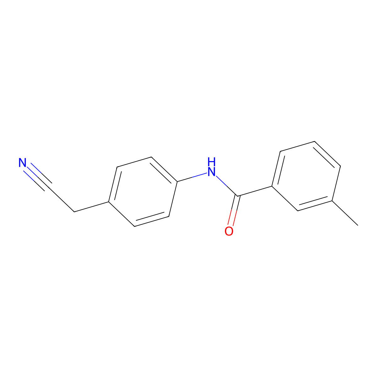 N-[4-(cyanomethyl)phenyl]-3-methylbenzamide molecular structure, CAS 663937-55-1