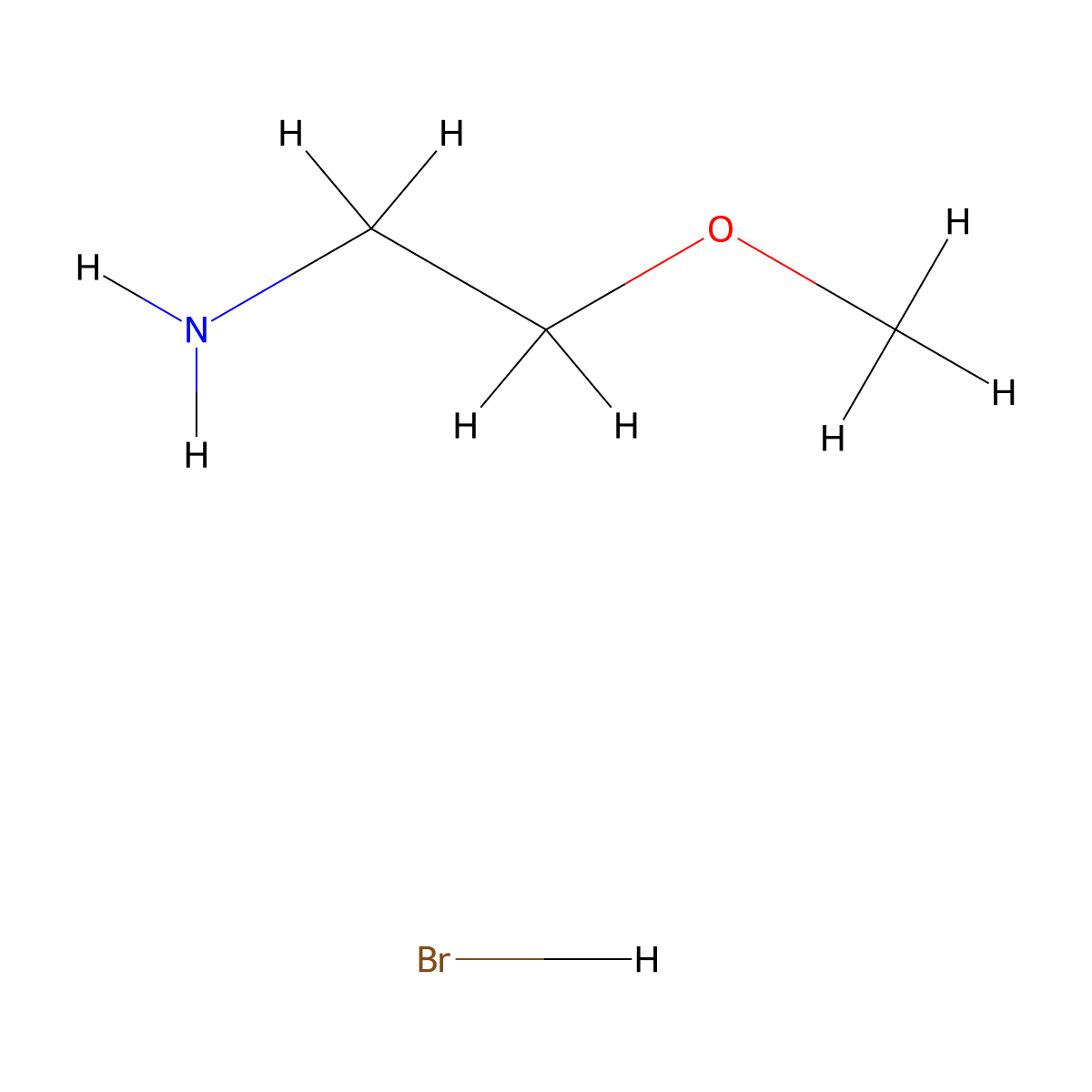 2-Methoxyethylamine Hydrobromide molecular structure, CAS 663941-77-3