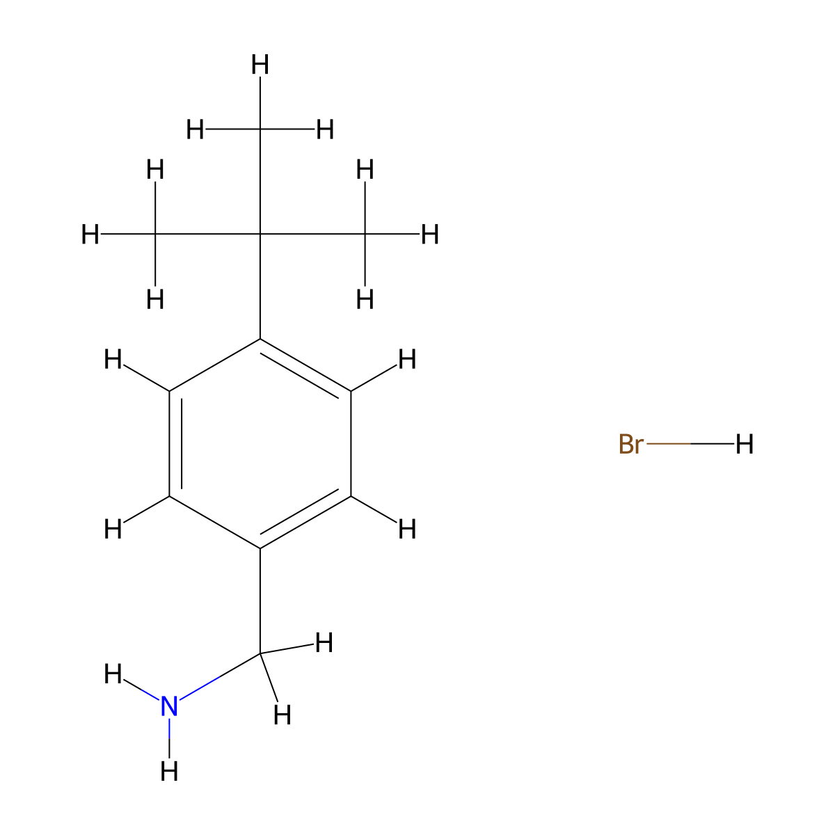 4-t-butylphenylmethylammonium Bromide molecular structure, CAS 663941-83-1