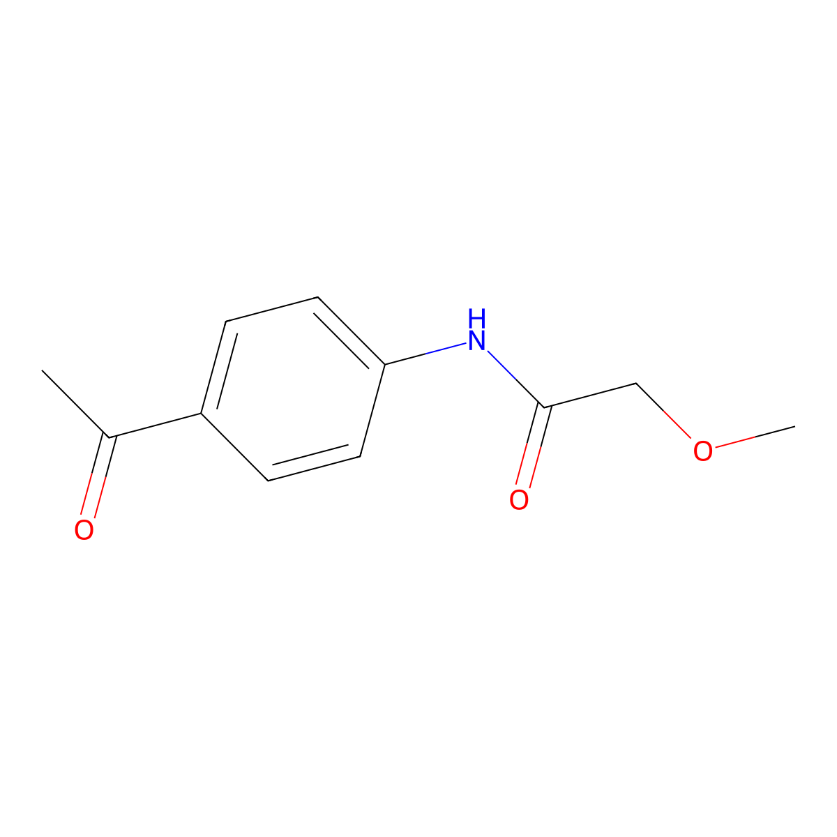 N-(4-acetylphenyl)-2-methoxyacetamide molecular structure, CAS 663944-77-2