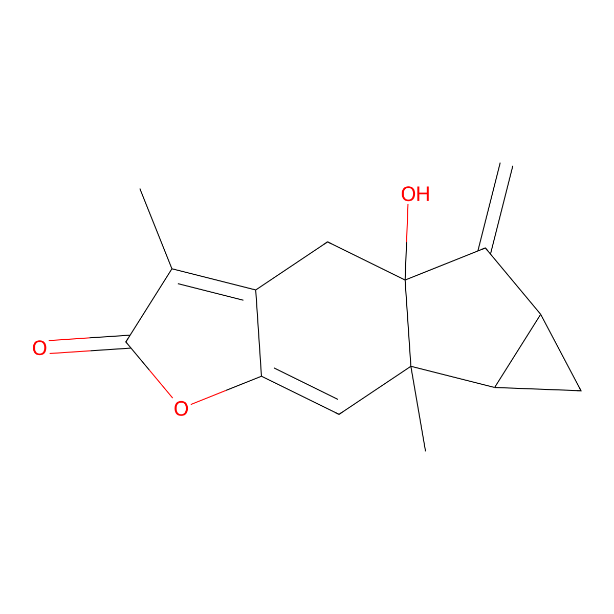 5alpha-Hydroxychloranthalactone A molecular structure, CAS 66395-04-8
