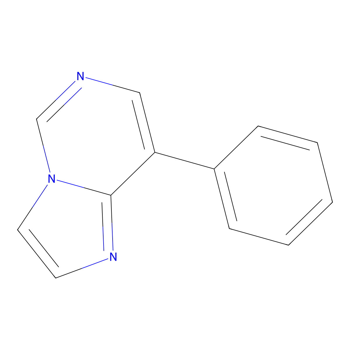 Imidazo[1,2-c]pyrimidine, 8-phenyl- molecular structure, CAS 66395-47-9