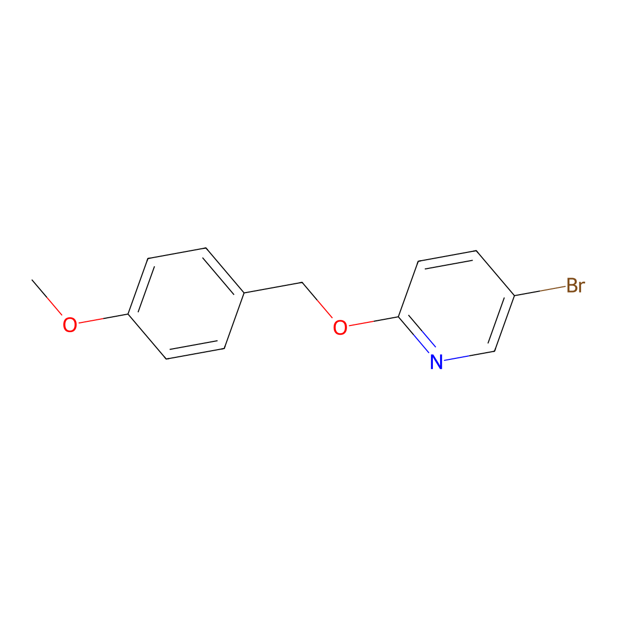 5-Bromo-2-((4-methoxybenzyl)oxy)pyridine molecular structure, CAS 663955-79-1