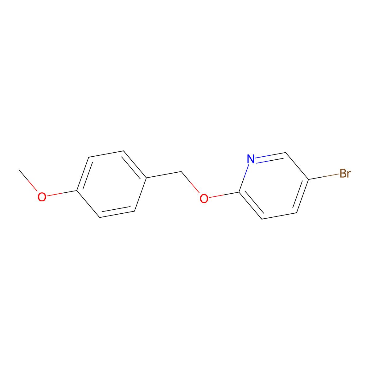 5-Bromo-2-((4-methoxybenzyl)oxy)pyridine molecular structure, CAS 663955-79-1