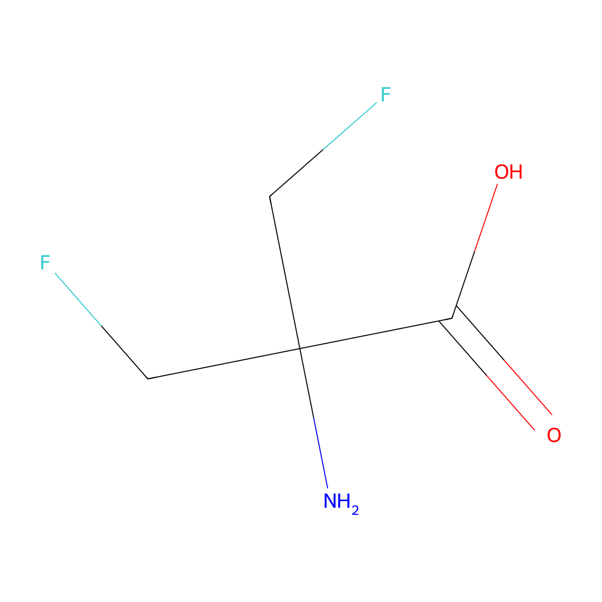 2-Amino-3-fluoro-2-(fluoromethyl)propanoic acid molecular structure, CAS 664-72-2