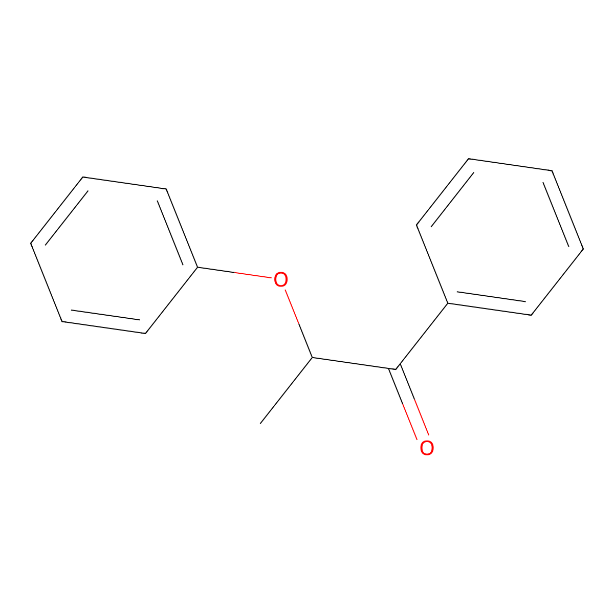 2-Phenoxypropiophenone molecular structure, CAS 6640-19-3