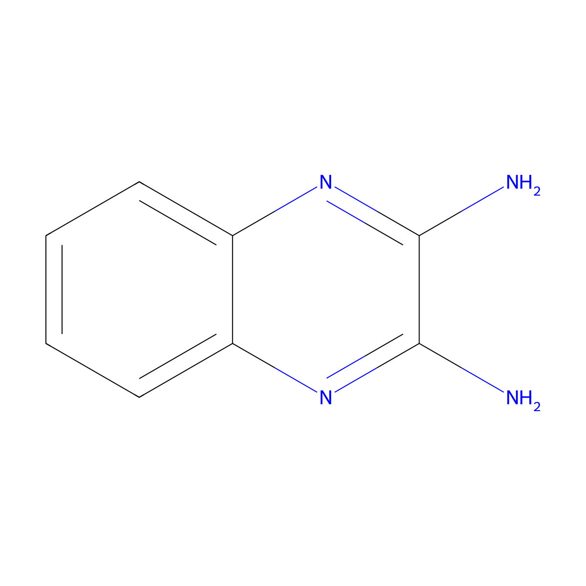 Quinoxaline-2,3-diamine molecular structure, CAS 6640-47-7
