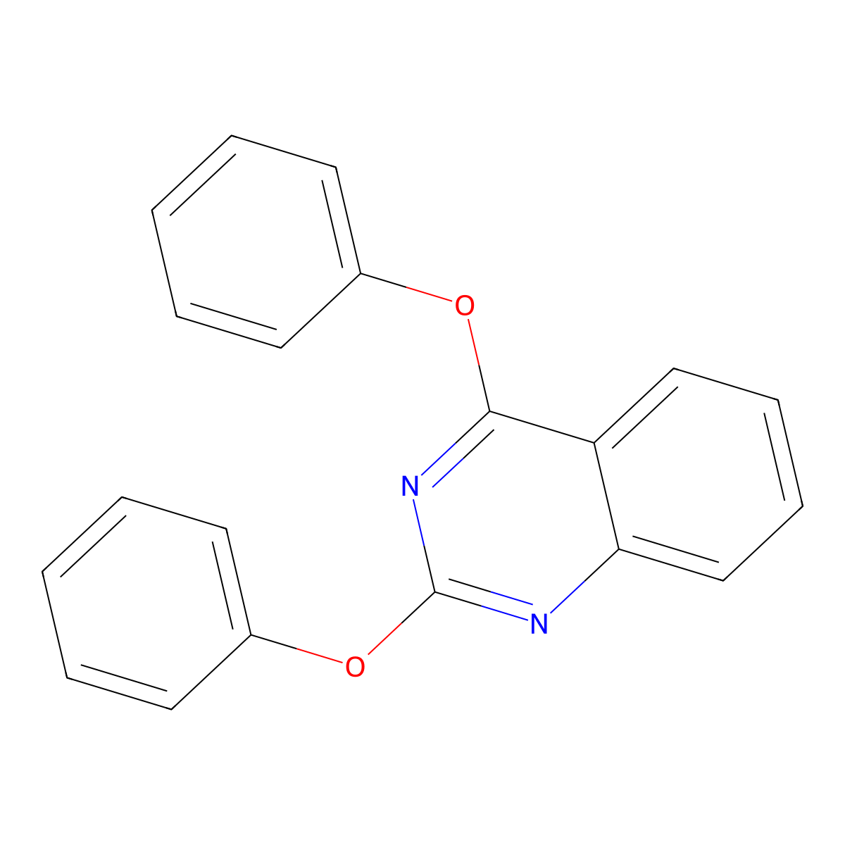 2,4-Diphenoxyquinazoline molecular structure, CAS 6640-62-6