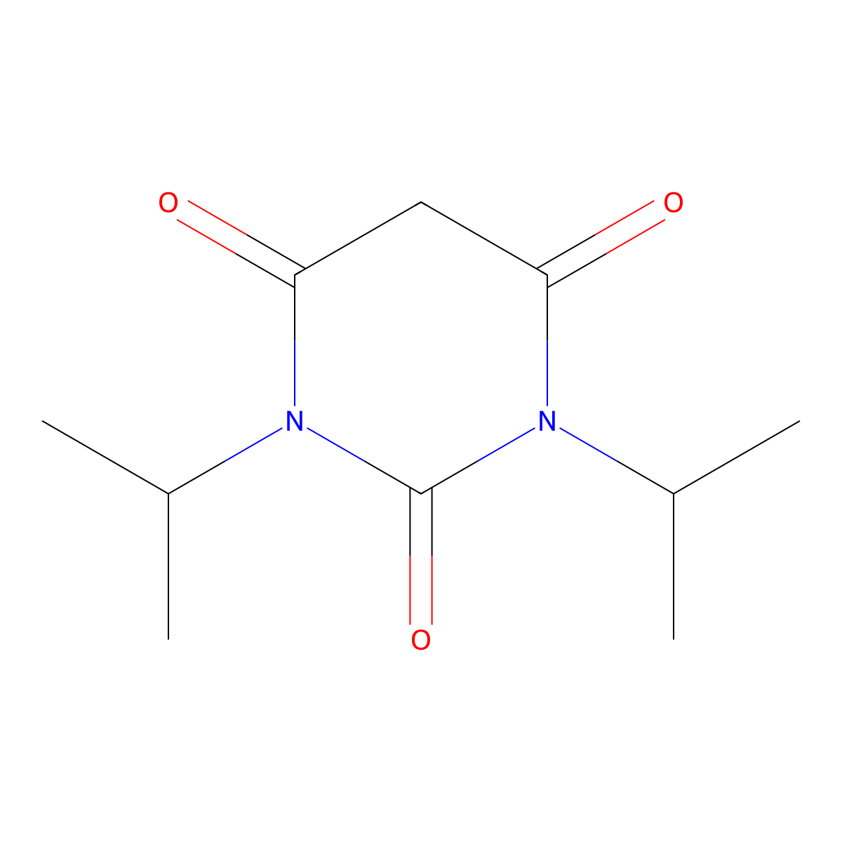 1,3-diisopropylpyrimidine-2,4,6(1H,3H,5H)-trione molecular structure, CAS 66400-12-2