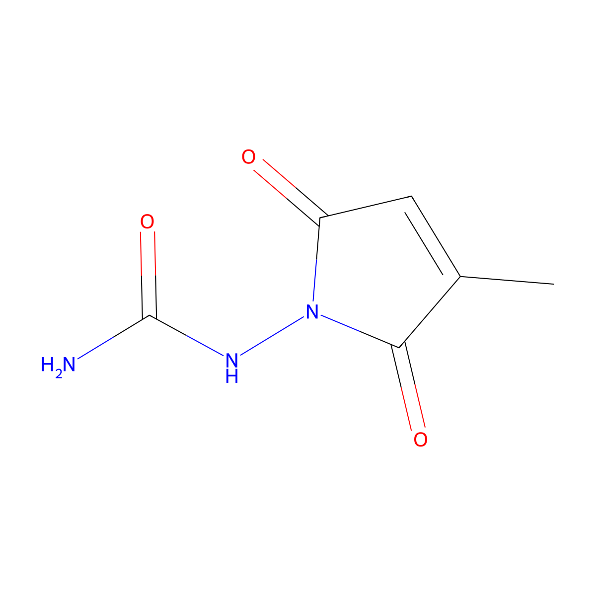 1-(3-Methyl-2,5-dioxo-2,5-dihydro-1h-pyrrol-1-yl)urea molecular structure, CAS 6641-34-5