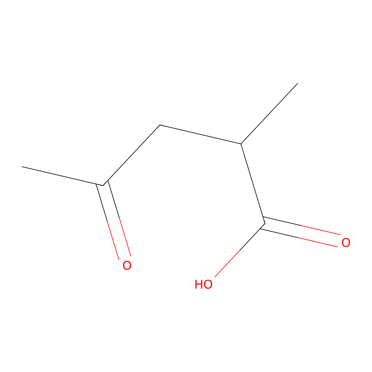 alpha-Methyllevulinic Acid molecular structure, CAS 6641-83-4