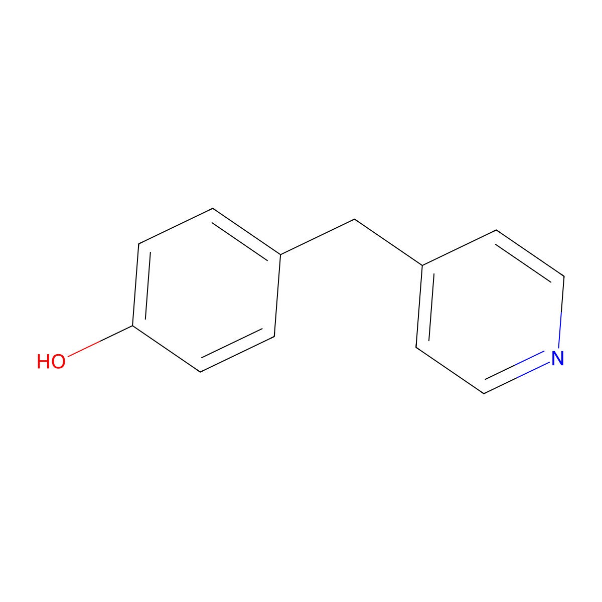 4-(4-Pyridinylmethyl)phenol molecular structure, CAS 66414-18-4