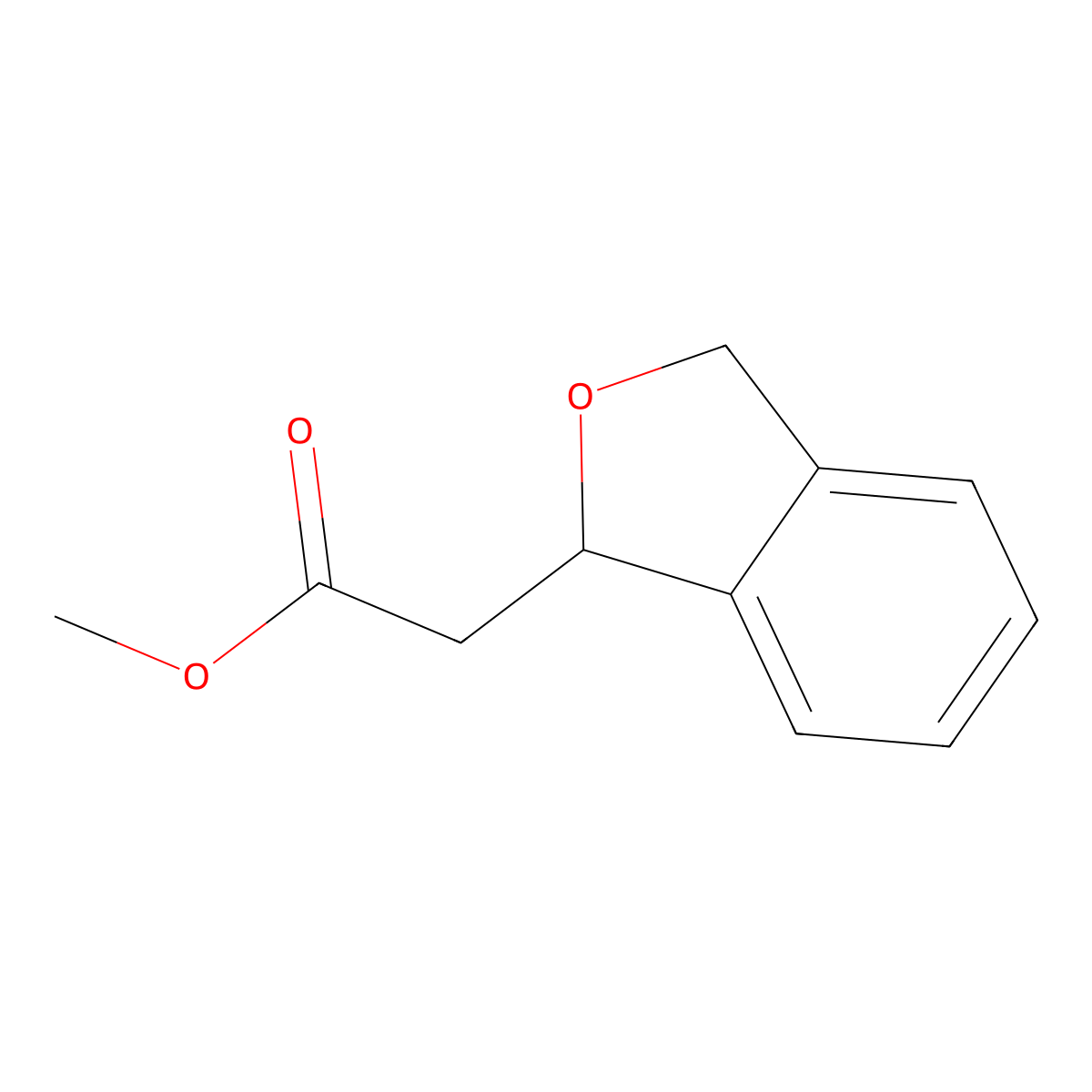 Methyl 2-(1,3-dihydro-2-benzofuran-1-yl)acetate molecular structure, CAS 66416-76-0