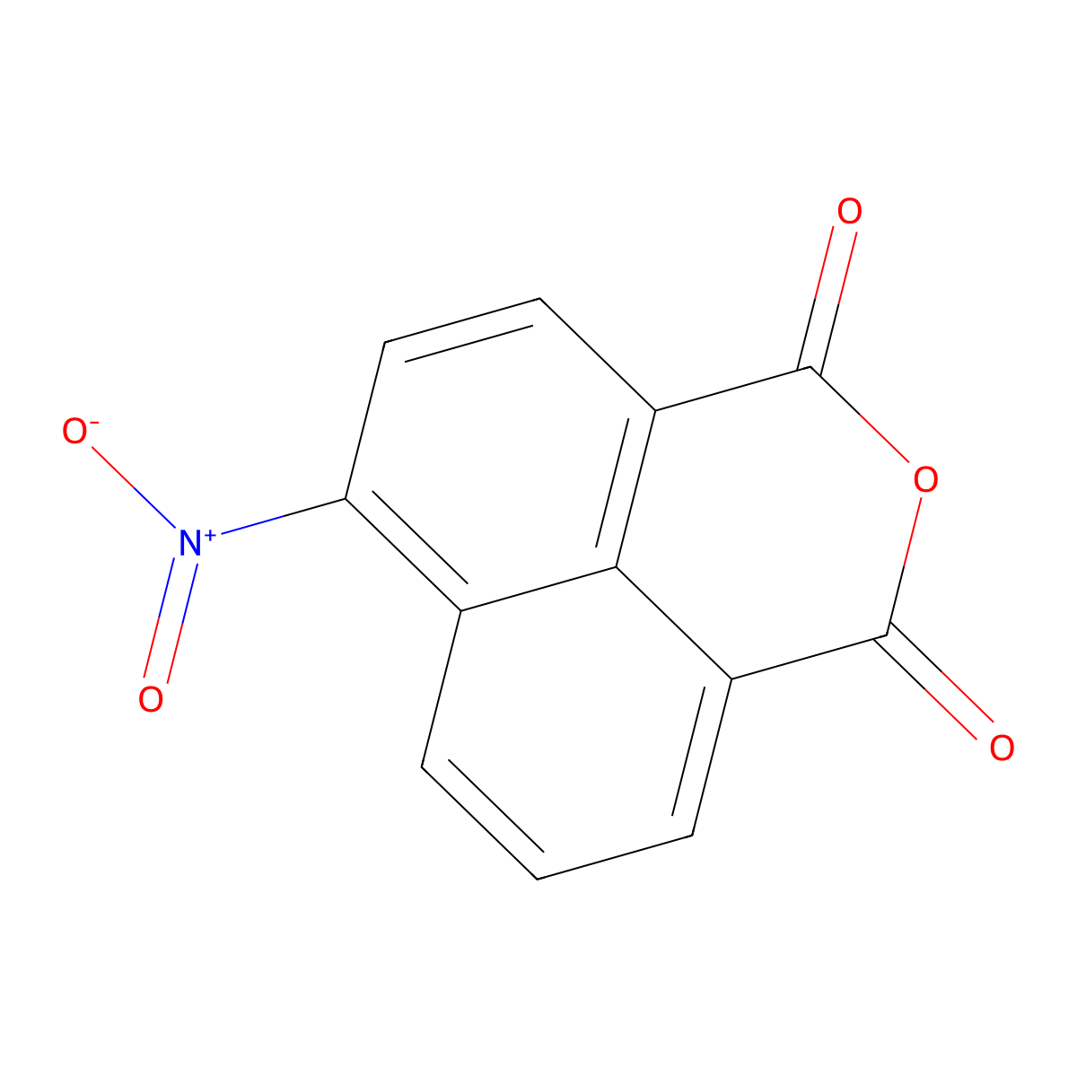 4-Nitro-1,8-naphthalic anhydride molecular structure, CAS 6642-29-1