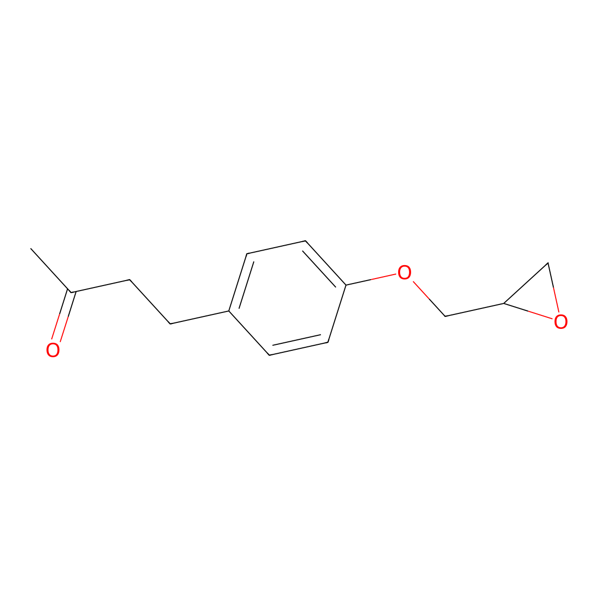 4-{4-[(Oxiran-2-yl)methoxy]phenyl}butan-2-one molecular structure, CAS 66422-54-6