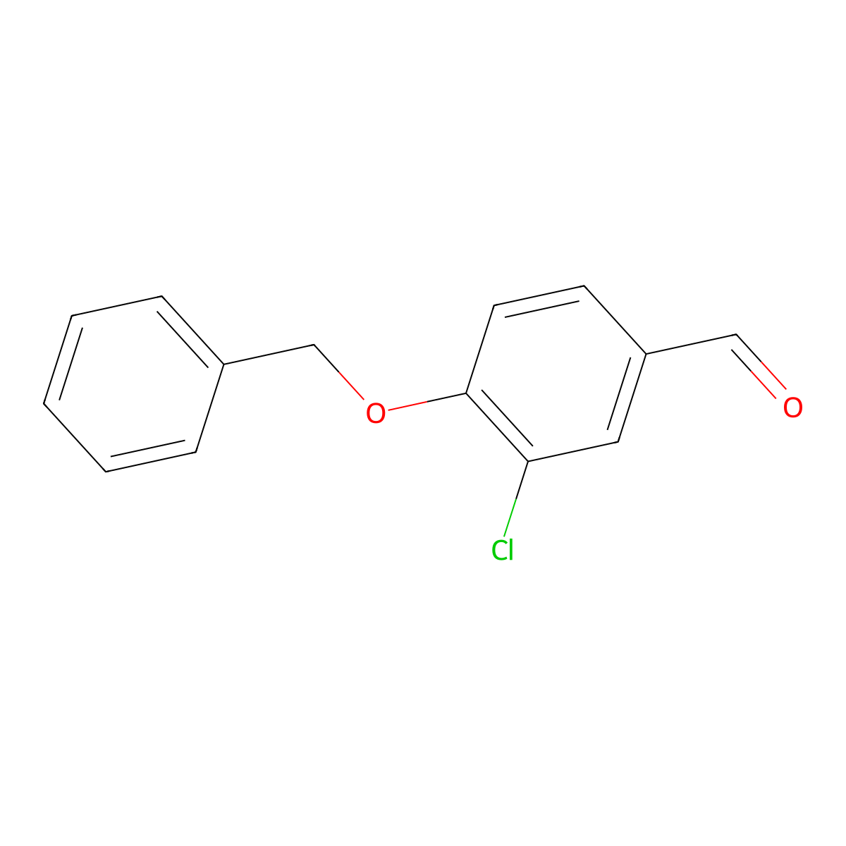 4-(Benzyloxy)-3-chlorobenzaldehyde molecular structure, CAS 66422-84-2
