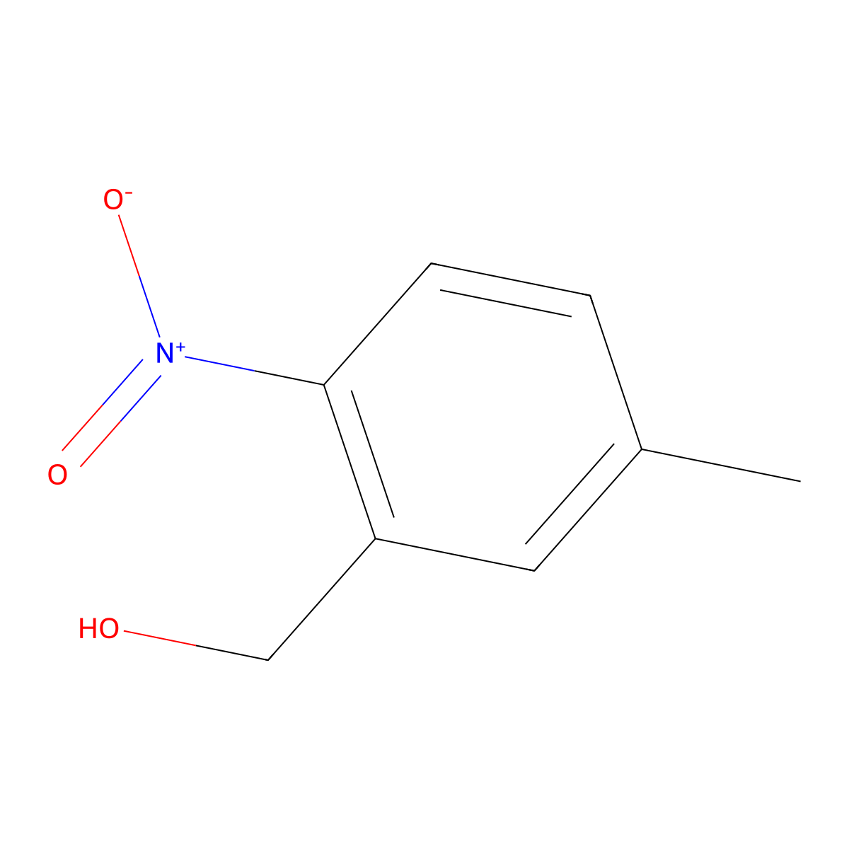 (5-Methyl-2-nitrophenyl)methanol molecular structure, CAS 66424-92-8