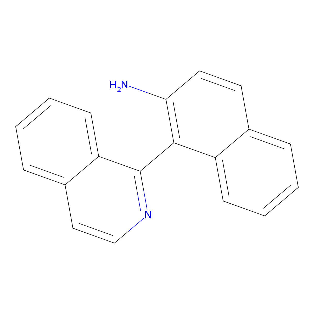 1-(2-Amino-1-naphthyl)isoquinoline molecular structure, CAS 664302-70-9
