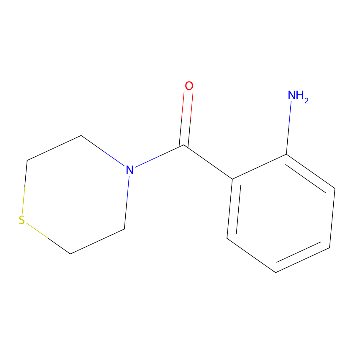 2-(Thiomorpholine-4-carbonyl)aniline molecular structure, CAS 664303-98-4