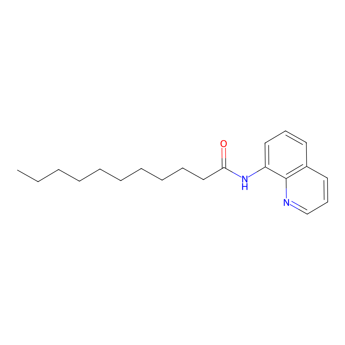 N-quinolin-8-ylundecanamide molecular structure, CAS 664311-37-9