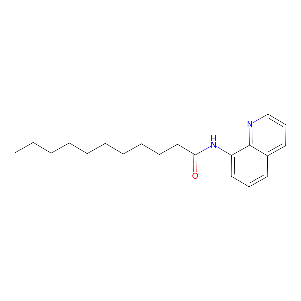 N-quinolin-8-ylundecanamide molecular structure, CAS 664311-37-9