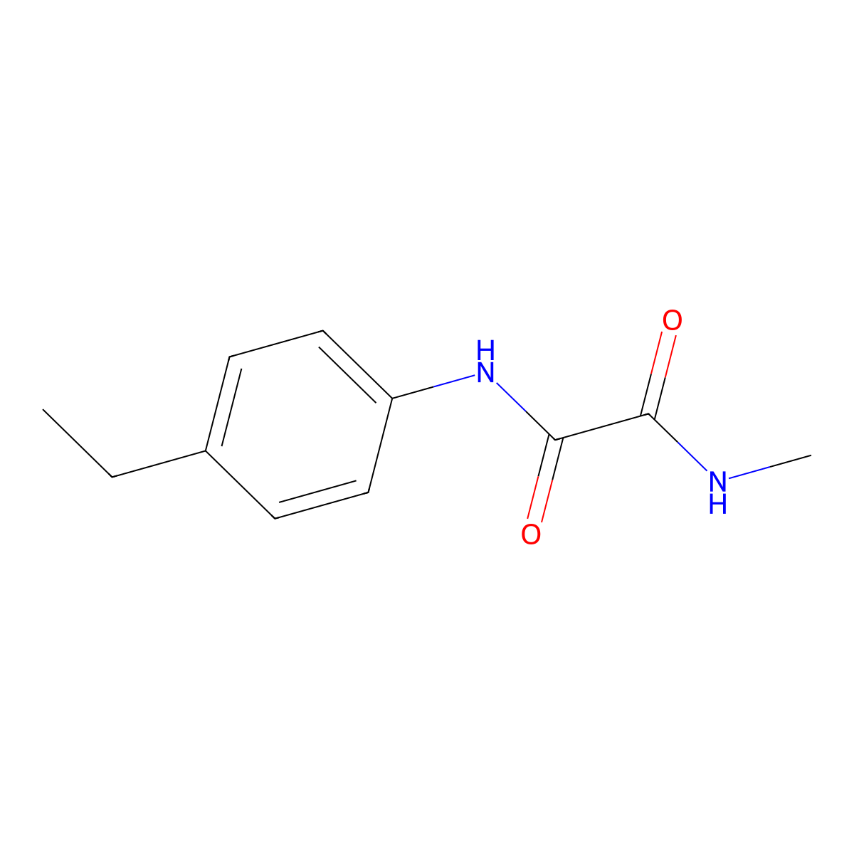 N-(4-ethylphenyl)-N'-methylethanediamide molecular structure, CAS 664311-60-8