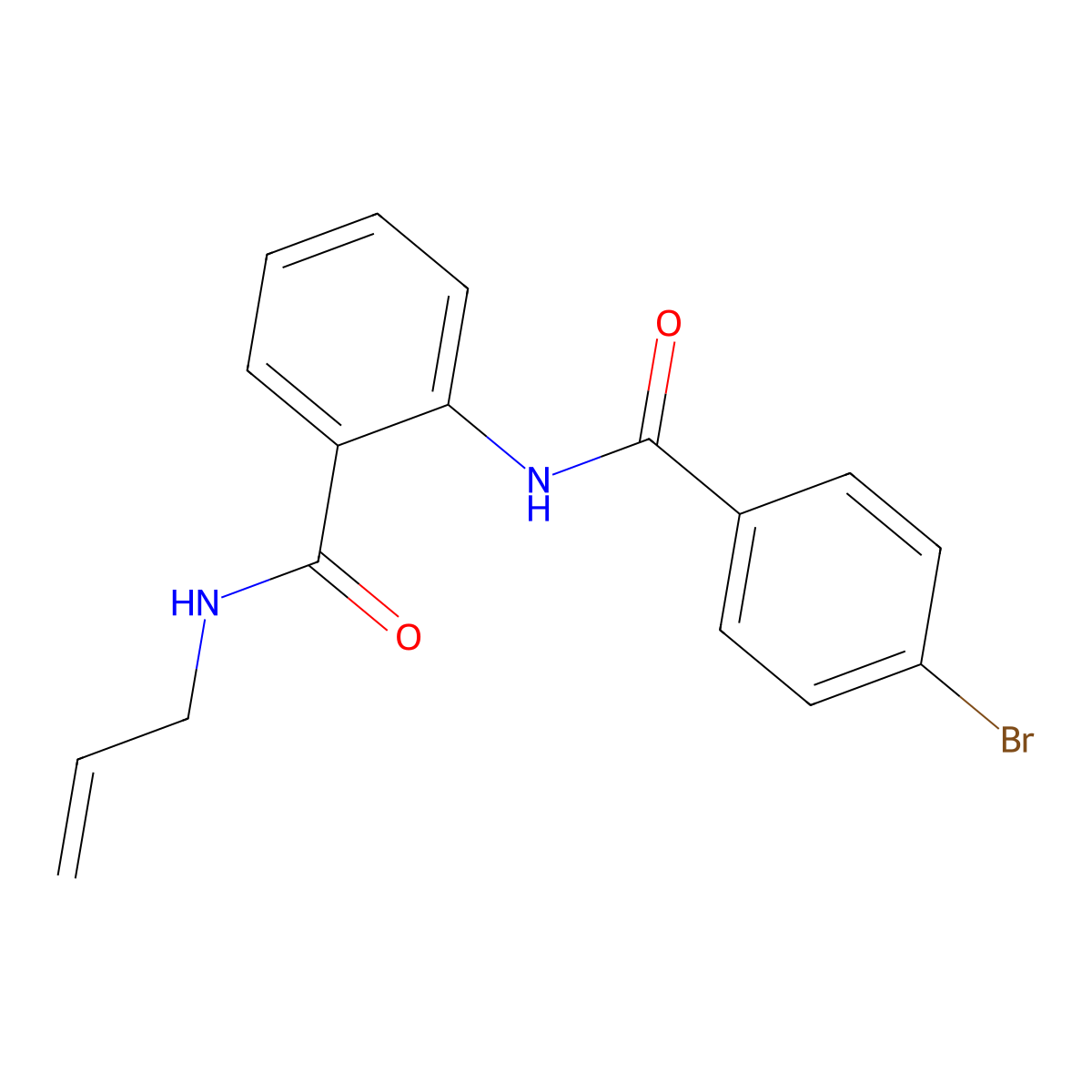2-[(4-bromobenzoyl)amino]-N-prop-2-enylbenzamide molecular structure, CAS 664315-38-2