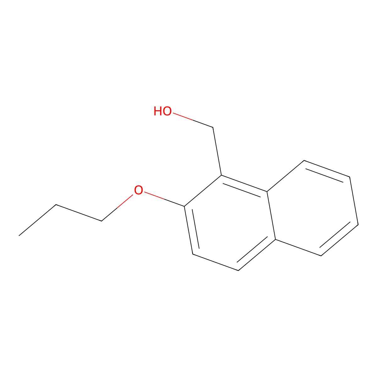 (2-Propoxynaphthalen-1-yl)methanol molecular structure, CAS 664315-62-2