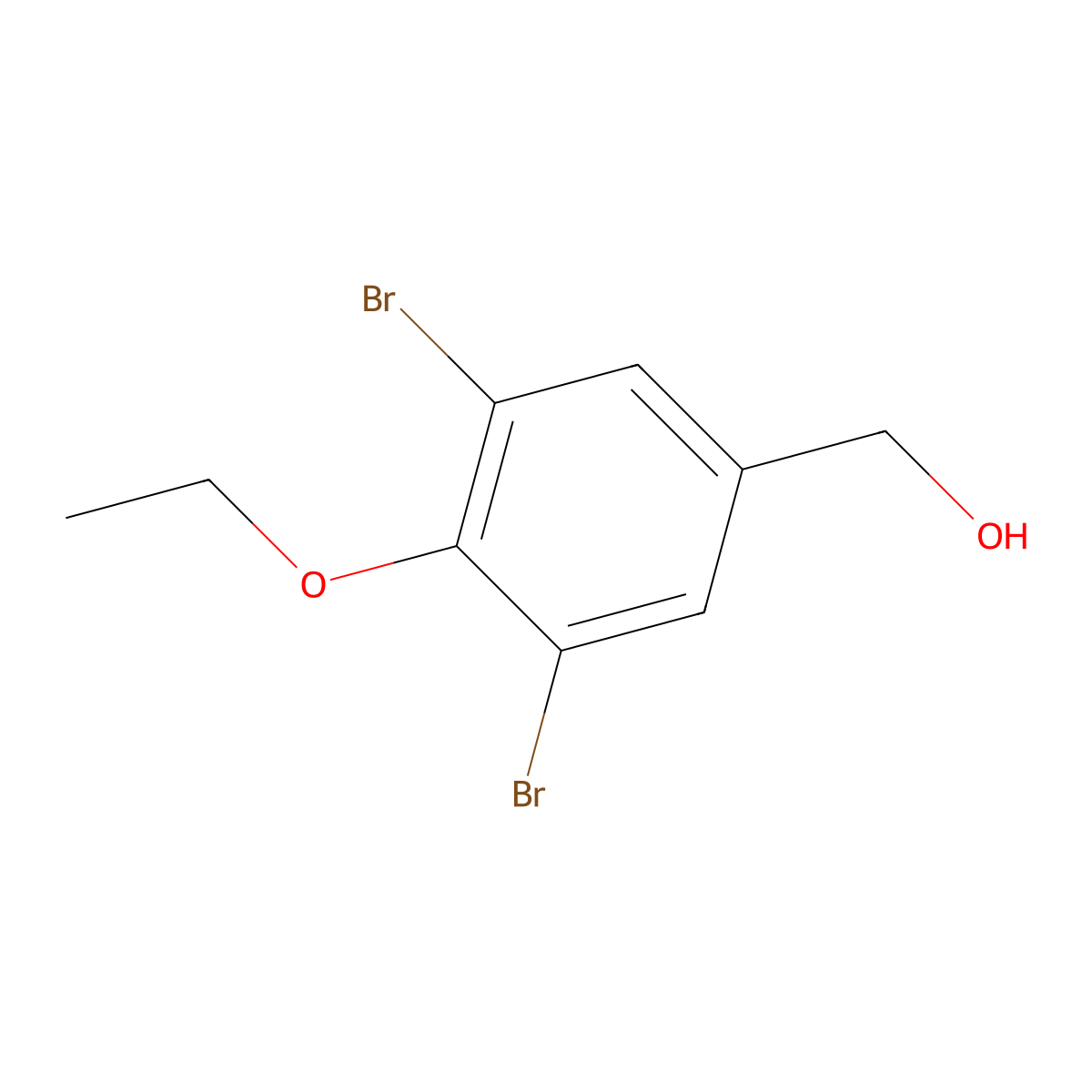 (3,5-Dibromo-4-ethoxyphenyl)methanol molecular structure, CAS 664319-02-2