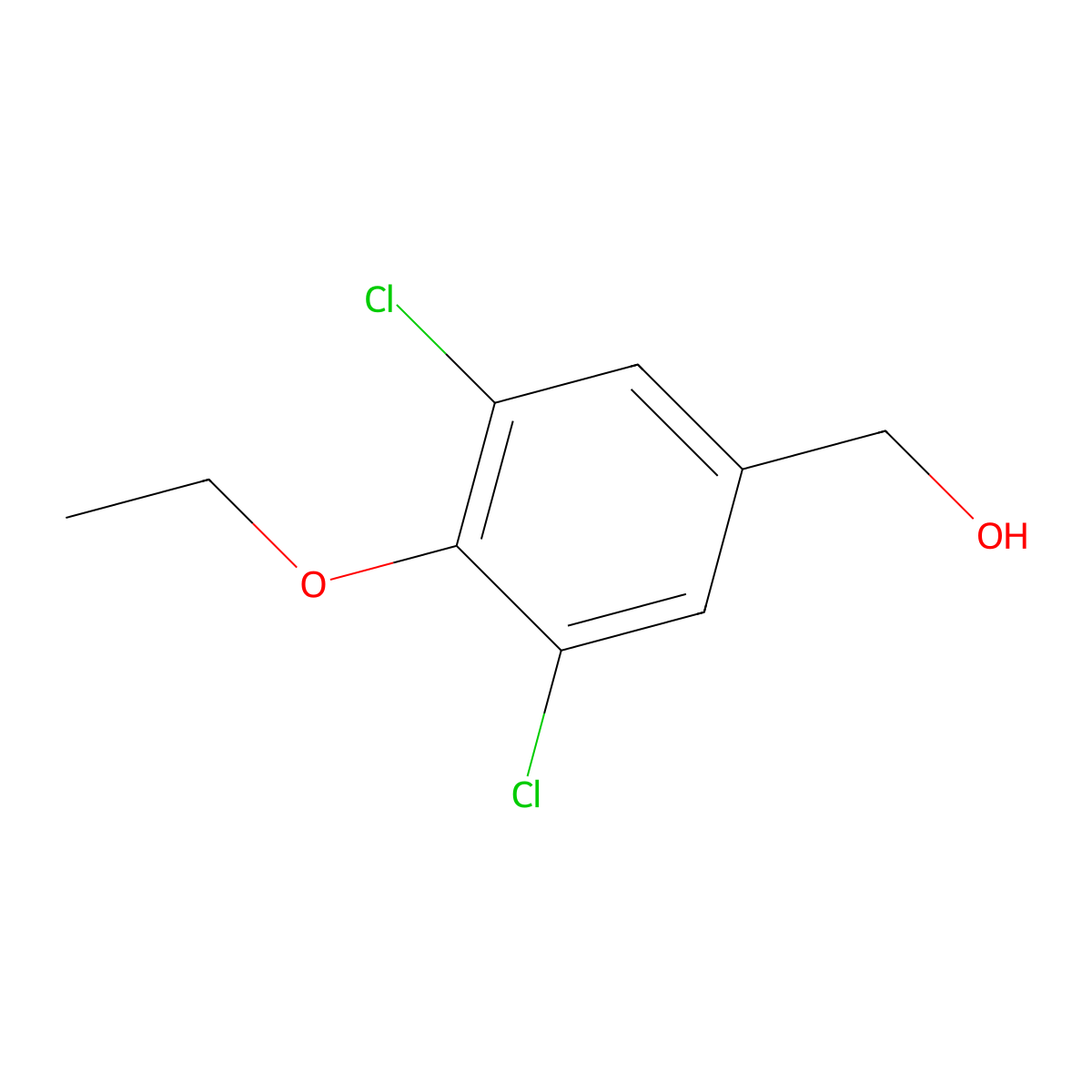 (3,5-Dichloro-4-ethoxyphenyl)methanol molecular structure, CAS 664319-19-1
