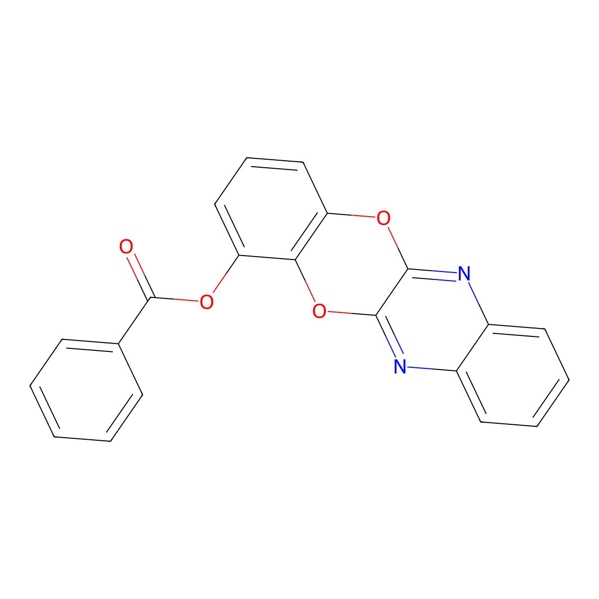 [1,4]Benzodioxino[2,3-b]quinoxalin-1-yl benzoate molecular structure, CAS 664322-08-1