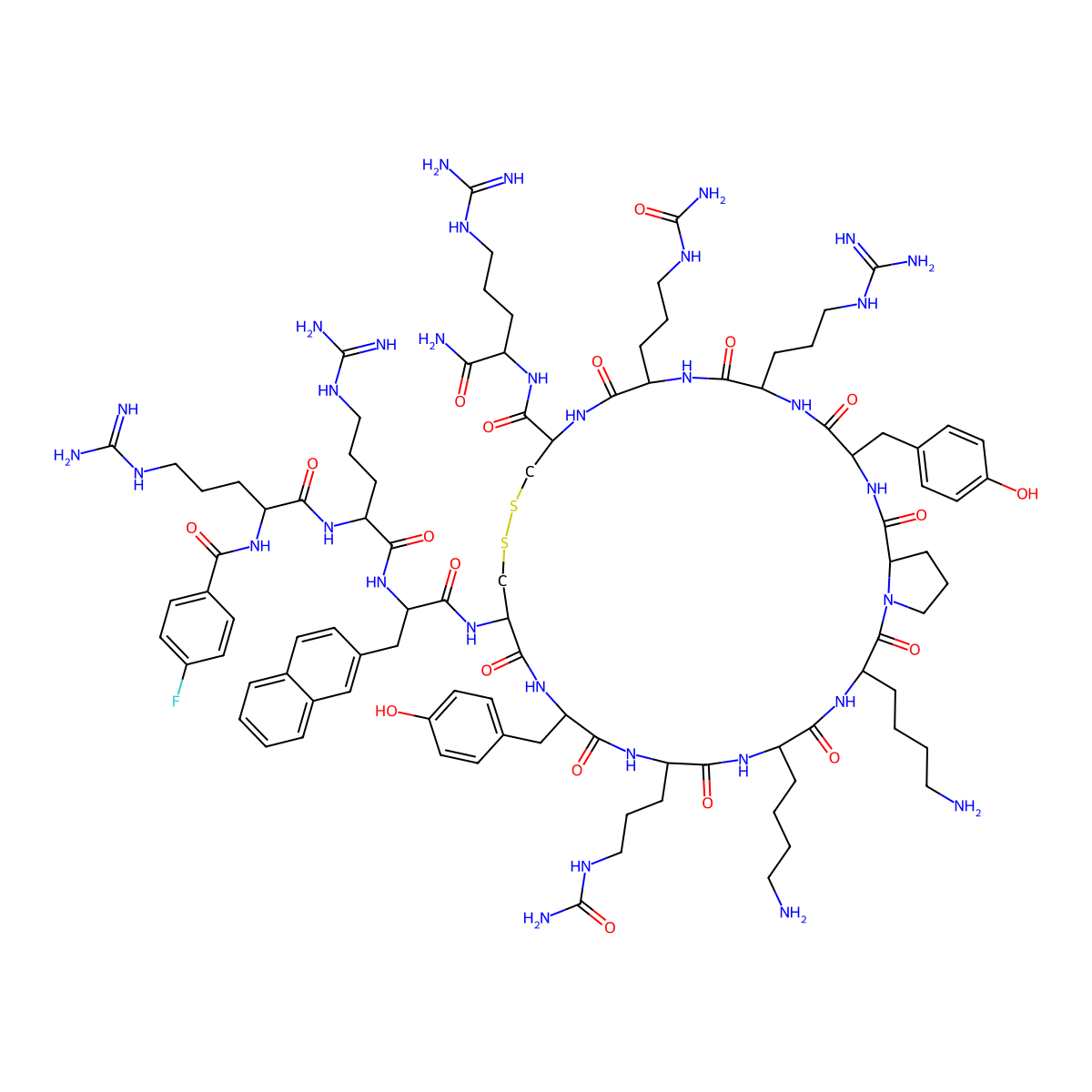 Motixafortide molecular structure, CAS 664334-36-5