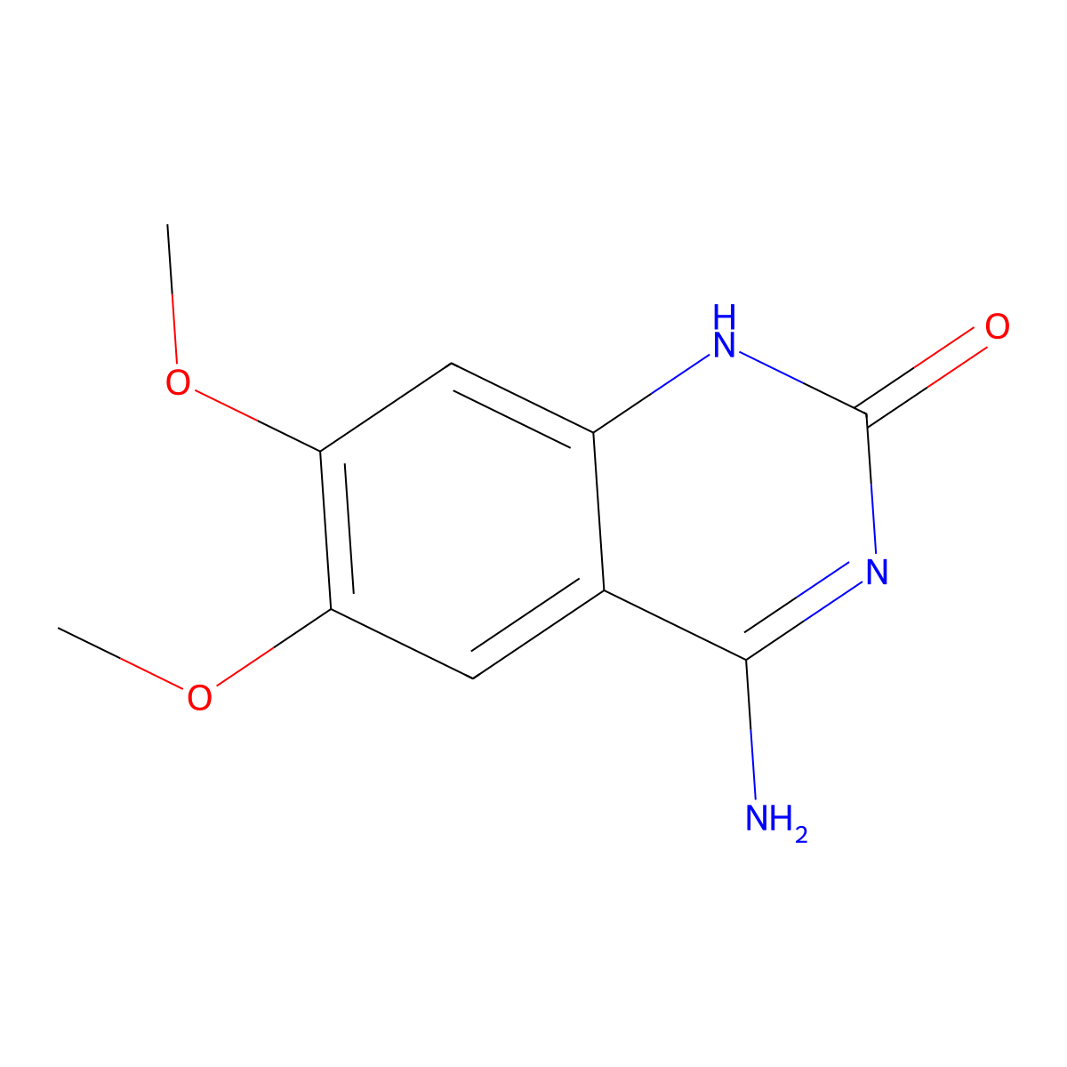4-Amino-6,7-dimethoxyquinazolin-2(1h)-one molecular structure, CAS 664347-52-8