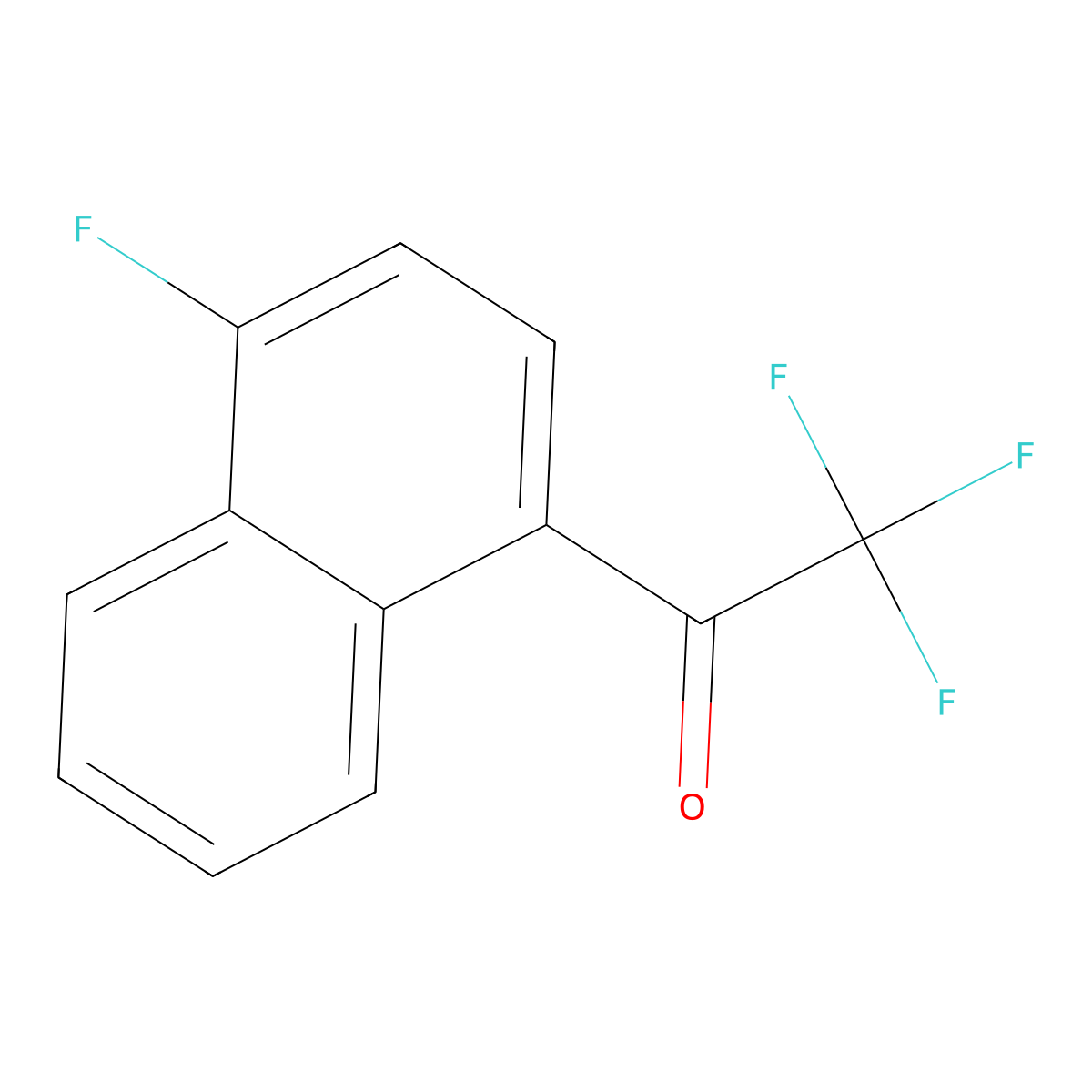 1-(4-Fluoronaphthyl) trifluoromethyl ketone molecular structure, CAS 664364-14-1
