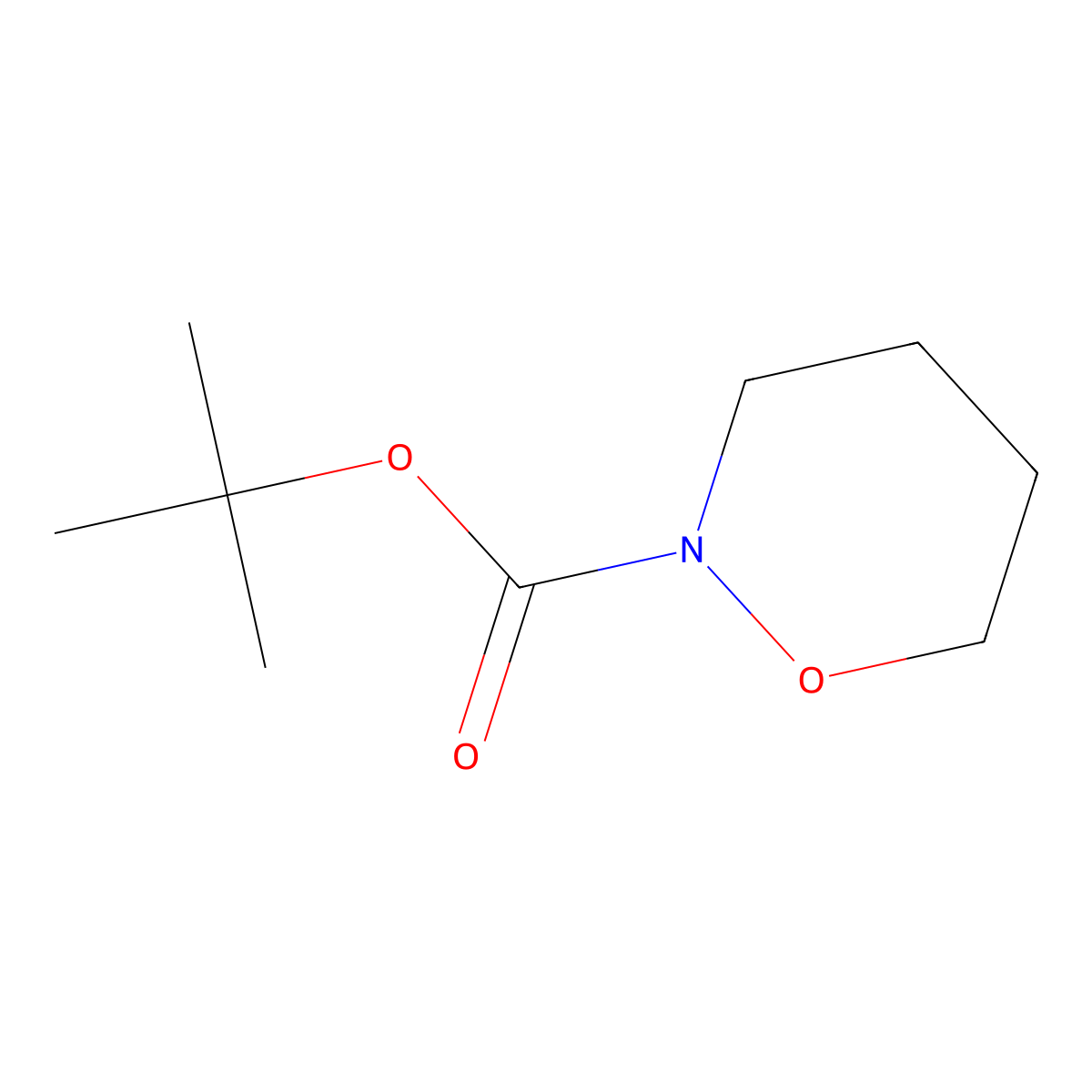 Tert-butyl 1,2-oxazinane-2-carboxylate molecular structure, CAS 664364-75-4