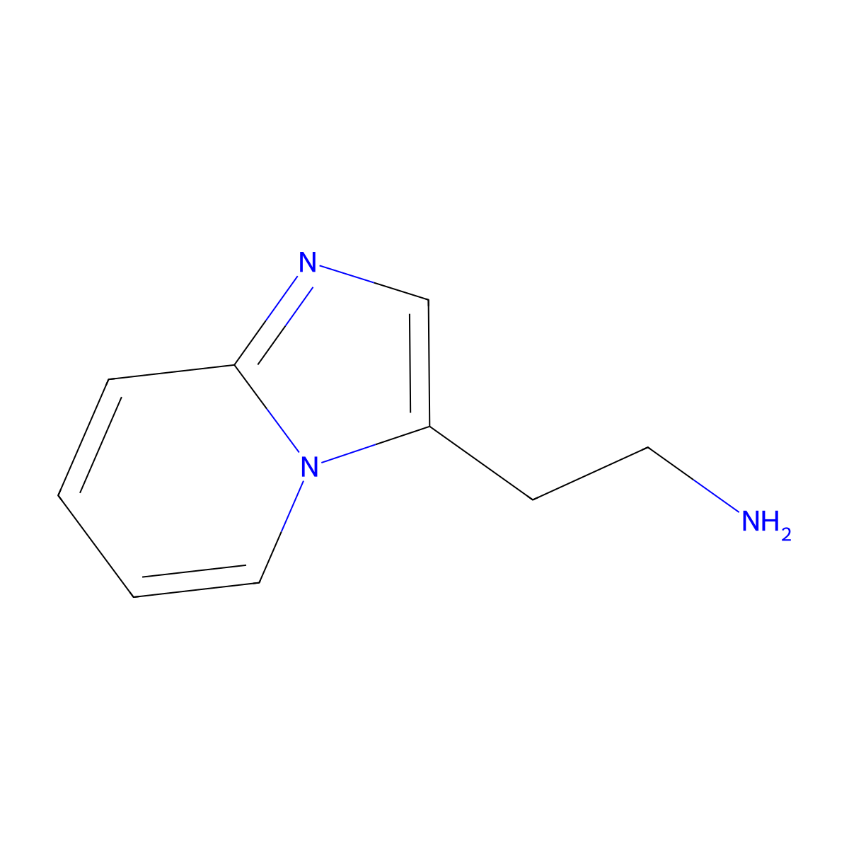 2-(Imidazo[1,2-a]pyridin-3-yl)ethanamine molecular structure, CAS 664367-52-6