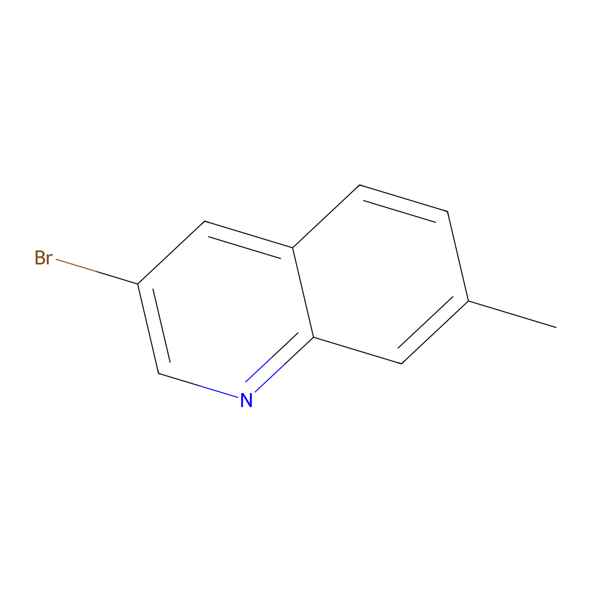 3-Bromo-7-methylquinoline molecular structure, CAS 66438-79-7