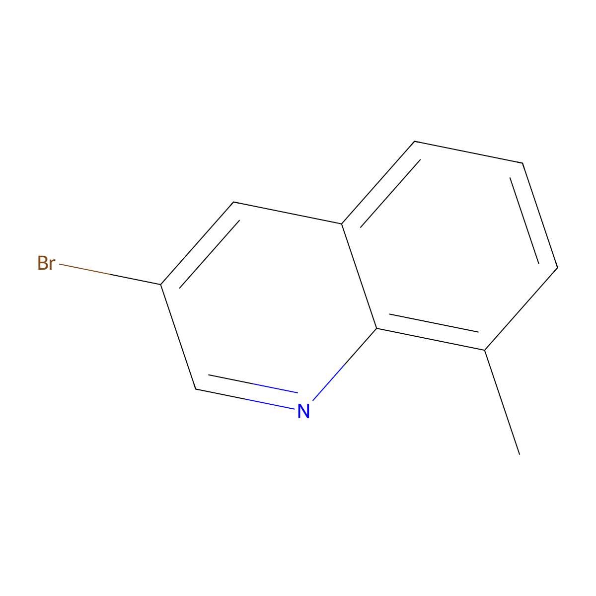 3-Bromo-8-methylquinoline molecular structure, CAS 66438-80-0