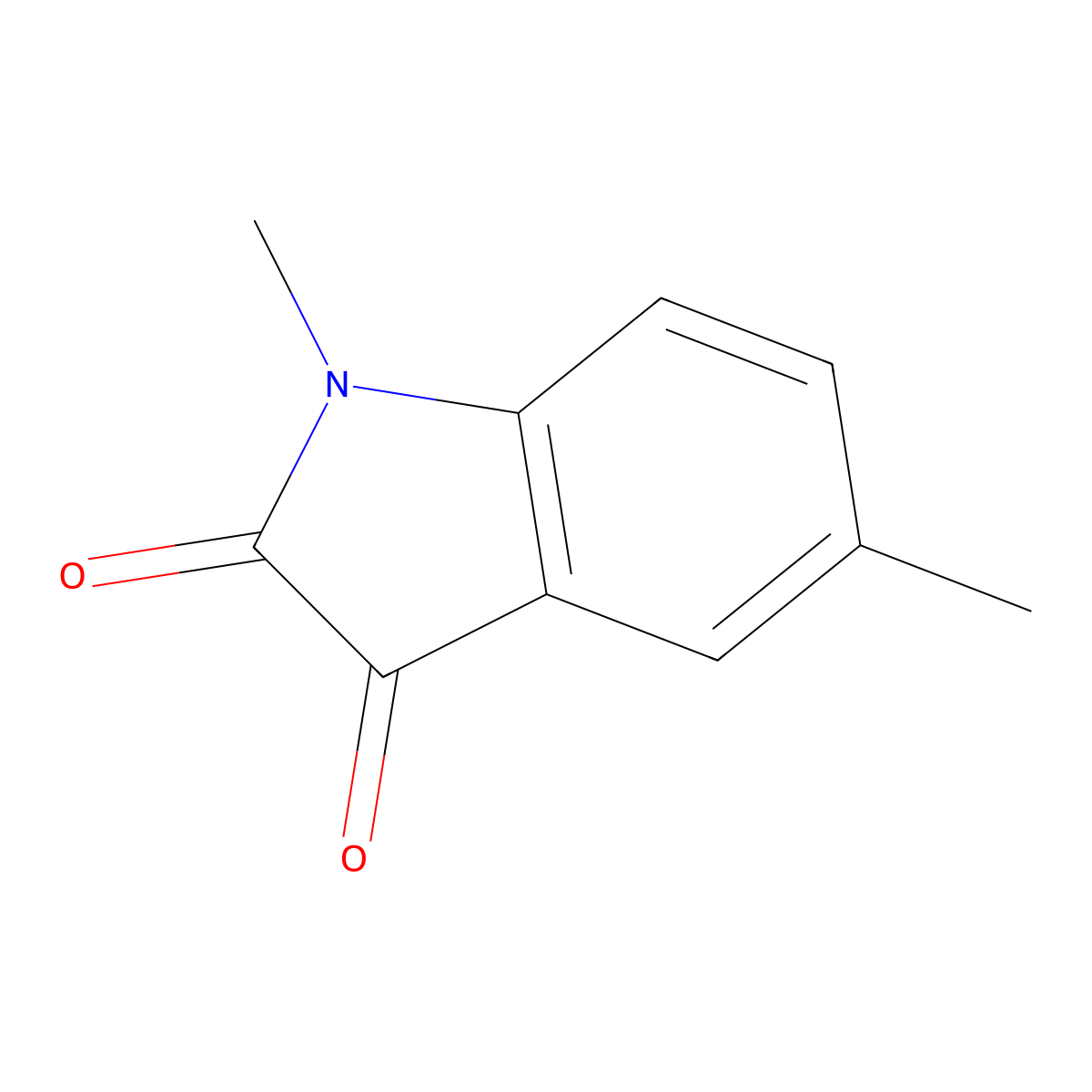 1H-Indole-2,3-dione, 1,5-dimethyl- molecular structure, CAS 66440-60-6