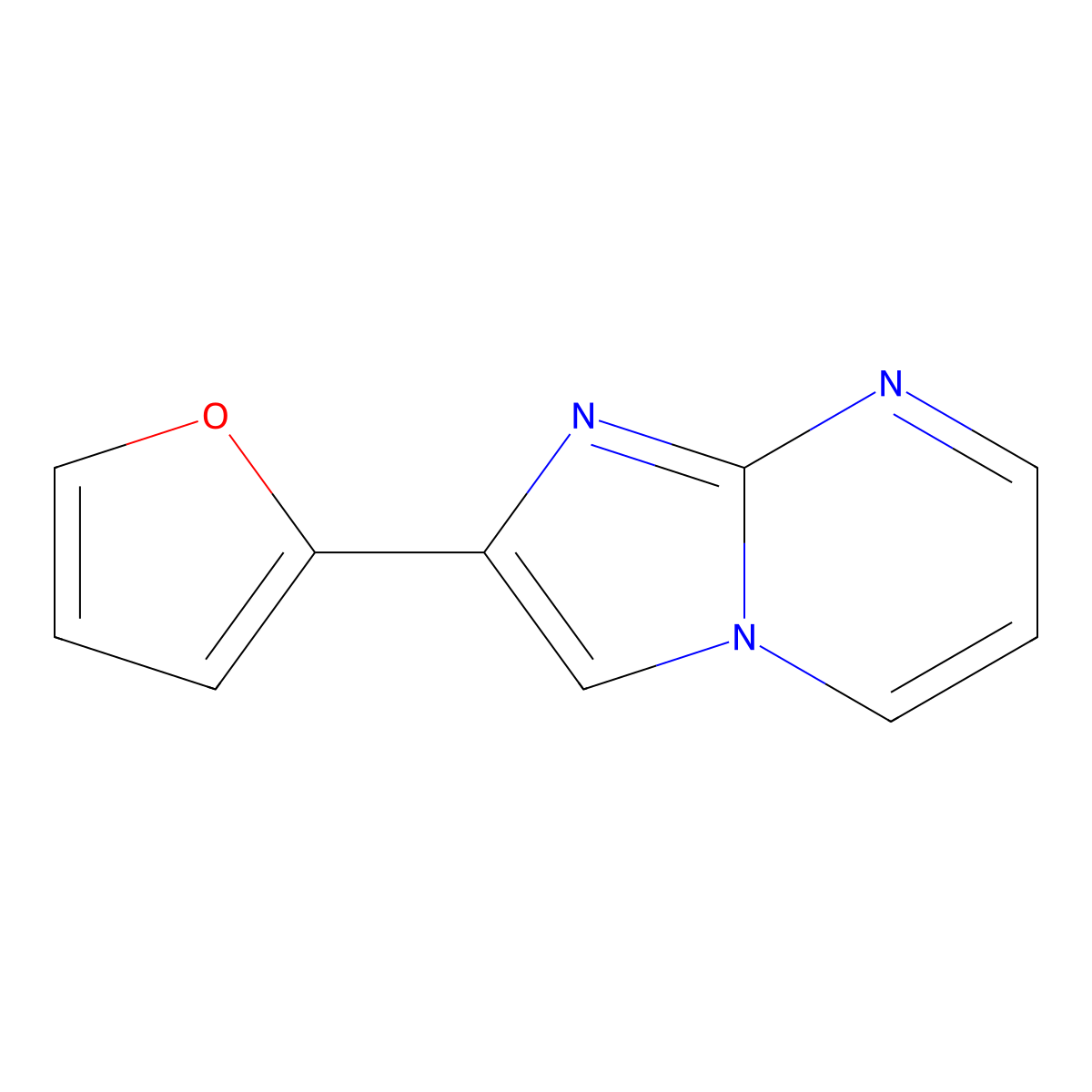 2-(Furan-2-yl)imidazo[1,2-a]pyrimidine molecular structure, CAS 66442-83-9