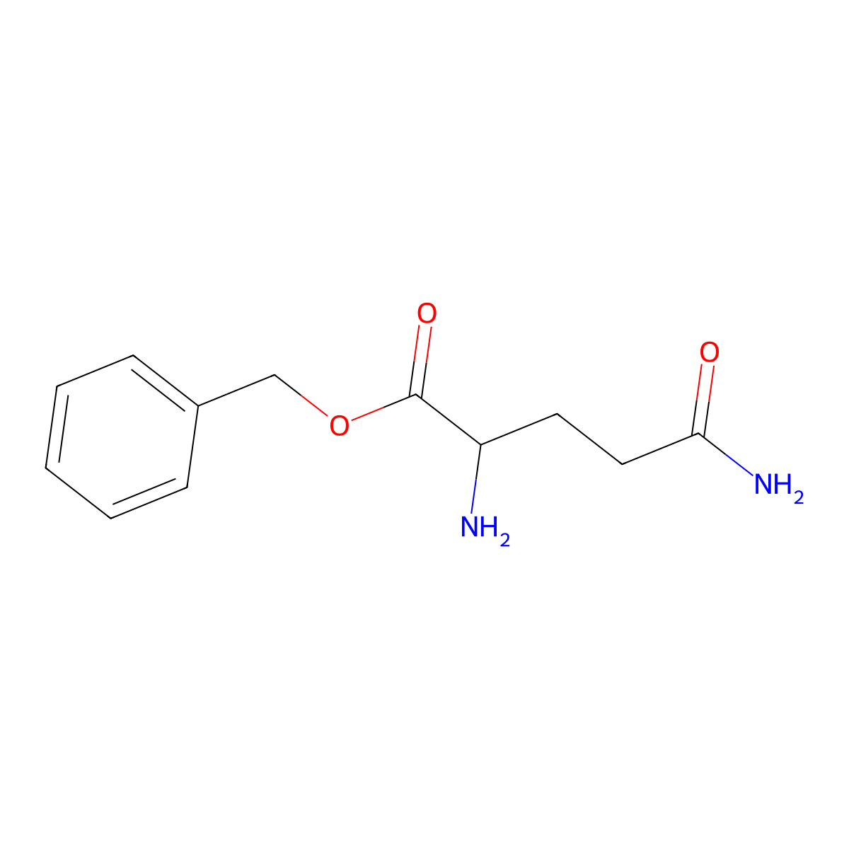 (S)-Benzyl 2,5-diamino-5-oxopentanoate molecular structure, CAS 66449-94-3