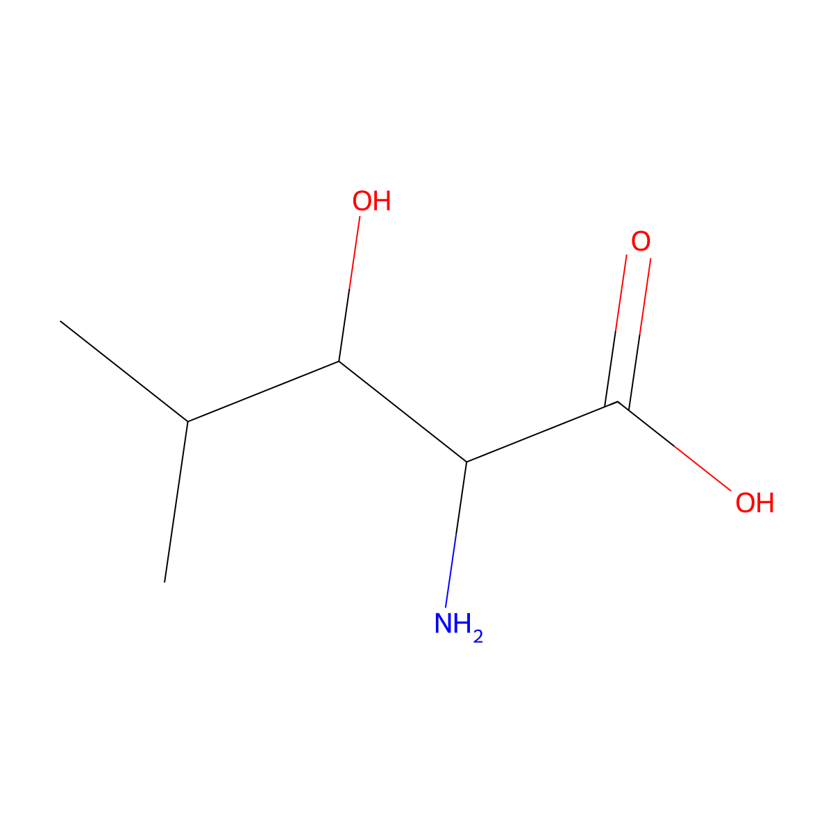 3-Hydroxyleucine molecular structure, CAS 6645-45-0