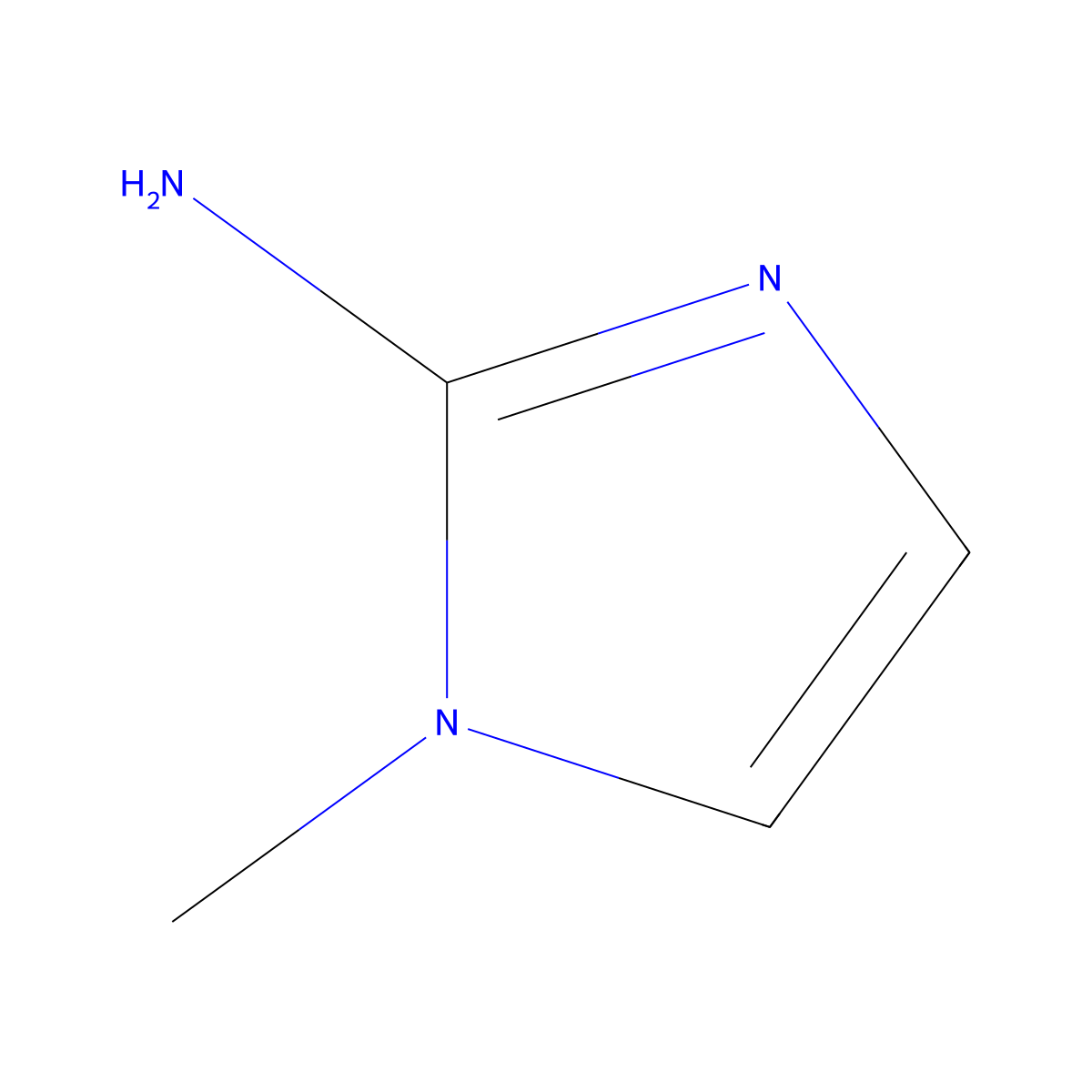1-Methyl-1H-imidazol-2-amine molecular structure, CAS 6646-51-1