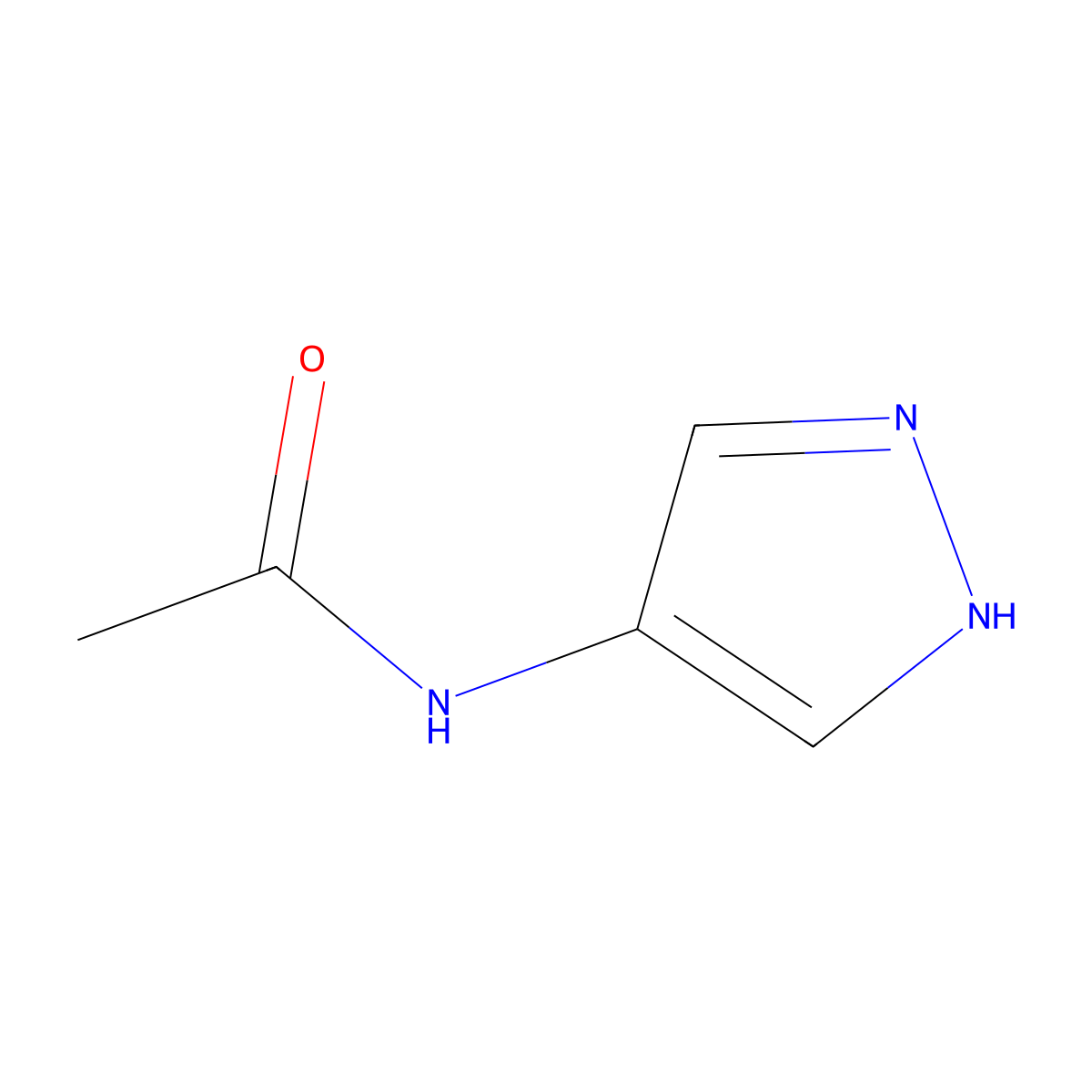 4-Acetylaminopyrazole molecular structure, CAS 6647-92-3